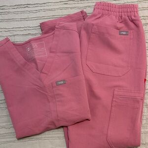 Figs Women's Scrubs In Pink XXS